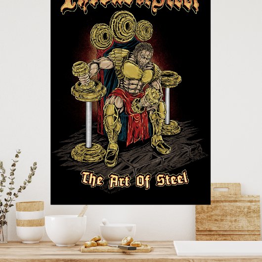 de staalkunst - Poster (Keuken)