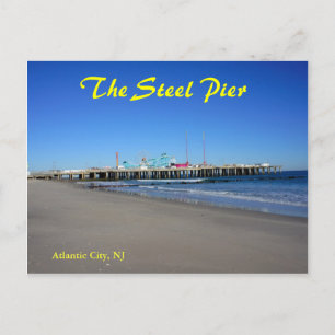 De staalpier in Atlantic City Briefkaart