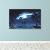 De staande stenen canvas afdruk (Insitu (Houten vloer))