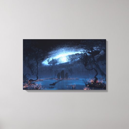 De staande stenen canvas afdruk (Voorkant)