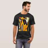 De staart die de hond Abstract beweegt T-shirt (Voorkant volledig)