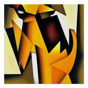 De staart die het Abstracte gedeelte van de Dog be Perfect Poster