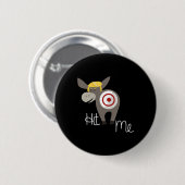 De staart op de ezel Trump Ronde Button 5,7 Cm (Voorkant /achterkant)