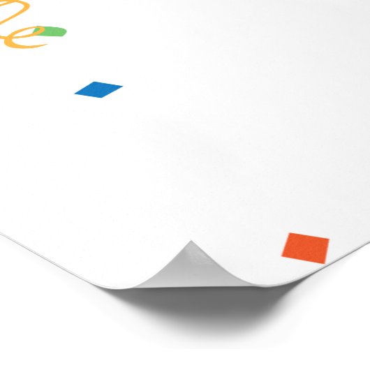 De staart op de Zebra Poster (Hoek)