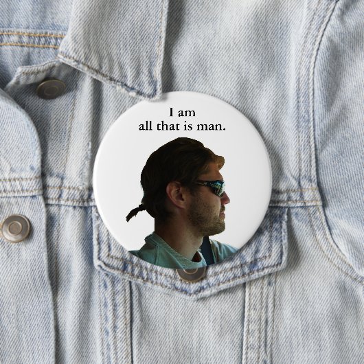 De staart ronde button 4,0 cm (In situ)