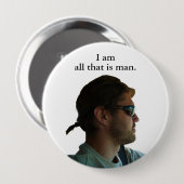 De staart ronde button 4,0 cm (Voorkant /achterkant)