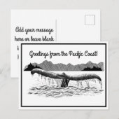 De staart van de walvis briefkaart (Voorkant / Achterkant)