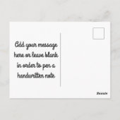 De staart van de walvis briefkaart (Achterkant)