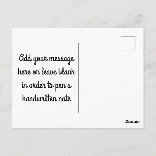 De staart van de walvis briefkaart (Achterkant)