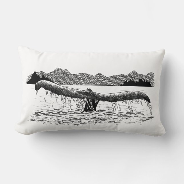 De staart van de walvis kussen (Voorkant)