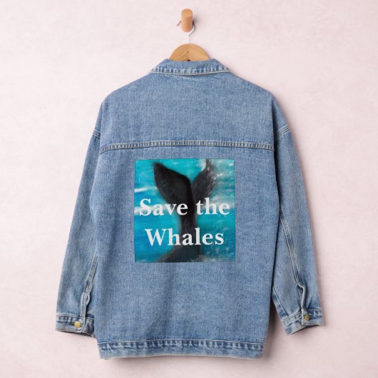 De staart van een walvis - Save the Whales Denim Jacket (Hangar)