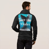 De staart van een walvis - Save the Whales Hoodie (Achterkant volledig)