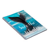 De staart van een walvis - Save the Whales Notitieboek (Rechterzijde)