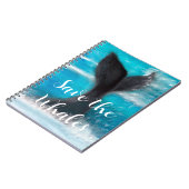 De staart van een walvis - Save the Whales Notitieboek (Linkerzijde)