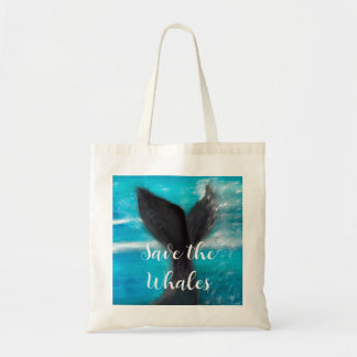 De staart van een walvis - Save the Whales Tote Bag