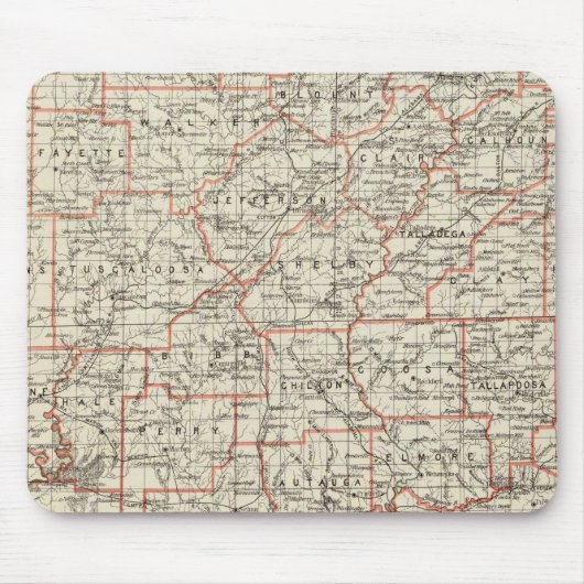 De staat Alabama Muismat (Voorkant)