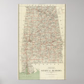 De staat Alabama Poster (Voorkant)