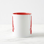 De staat Alabama Shape Red Mok (Midden)