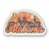 De staat Alabama Sticker (Voorkant)