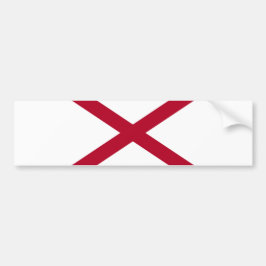 De staat Alabama vlag Bumpersticker