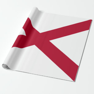 De staat Alabama vlag Cadeaupapier
