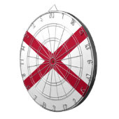 De staat Alabama vlag Dartbord (Voorkant Rechts)