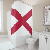 De staat Alabama vlag Douchegordijn (In situ)