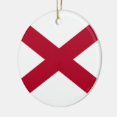 De staat Alabama vlag Keramisch Ornament (Links)