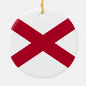 De staat Alabama vlag Keramisch Ornament (Achterkant)