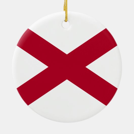 De staat Alabama vlag Keramisch Ornament (Achterkant)