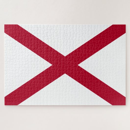 De staat Alabama vlag Legpuzzel (Horizontaal)