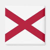 De staat Alabama vlag Magneet (Voorkant)