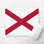 De staat Alabama vlag Muismat (Met muis)
