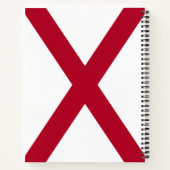 De staat Alabama vlag Notitieboek (Achterkant)