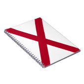 De staat Alabama vlag Notitieboek (Rechterzijde)