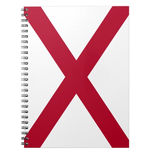 De staat Alabama vlag Notitieboek (Voorkant)