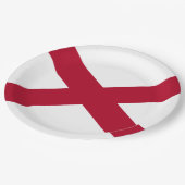 De staat Alabama vlag Papieren Bordje (Gekanteld)