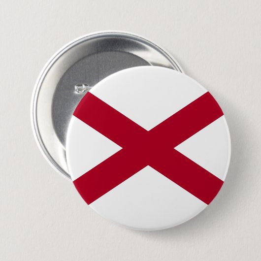 De staat Alabama vlag Ronde Button 7,6 Cm (Voorkant /achterkant)