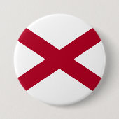 De staat Alabama vlag Ronde Button 7,6 Cm (Voorkant)