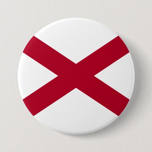 De staat Alabama vlag Ronde Button 7,6 Cm (Voorkant)