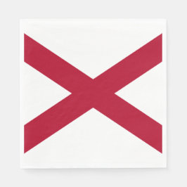 De staat Alabama vlag Servet