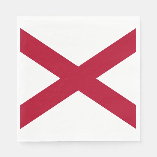 De staat Alabama vlag Servet (Voorkant)