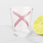 De staat Alabama vlag Shot Glas (Achterkant)