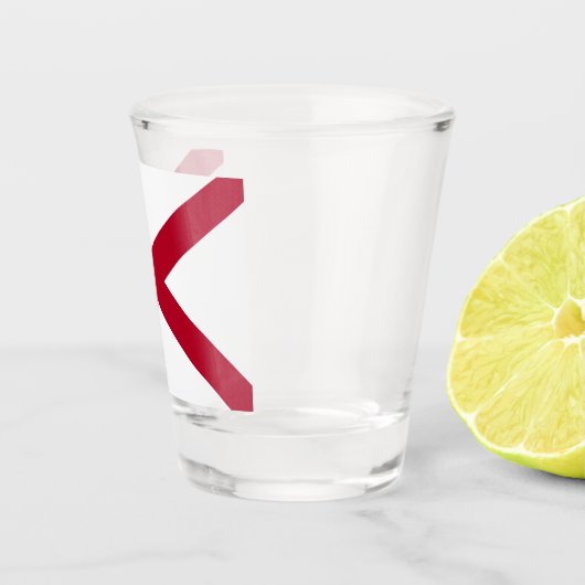 De staat Alabama vlag Shot Glas (Rechts)