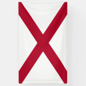 De staat Alabama vlag Spandoek (Verticaal)