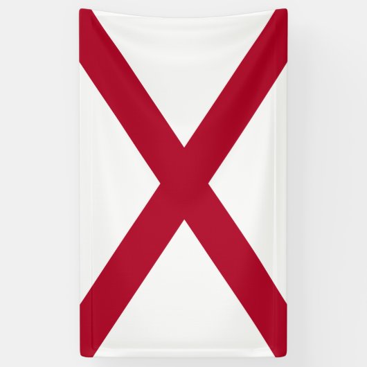 De staat Alabama vlag Spandoek (Verticaal)