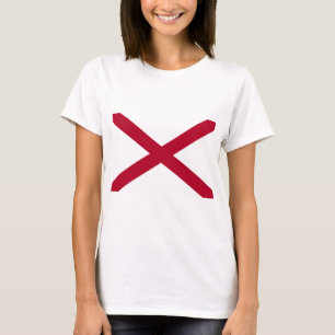 De staat Alabama vlag T-shirt
