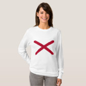 De staat Alabama vlag T-shirt (Voorkant volledig)