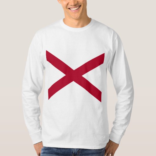 De staat Alabama vlag T-shirt (Voorkant)