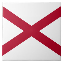 De staat Alabama vlag Tegeltje